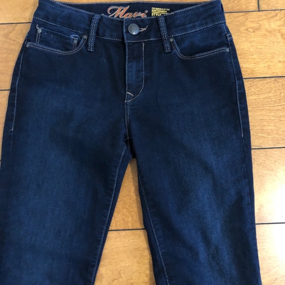 Mavi Straight Leg Dark Denim Jeans, Size 25 - Picture 2 of 8